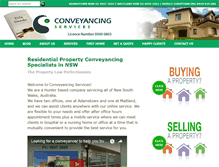 Tablet Screenshot of conveyancing-services.com.au